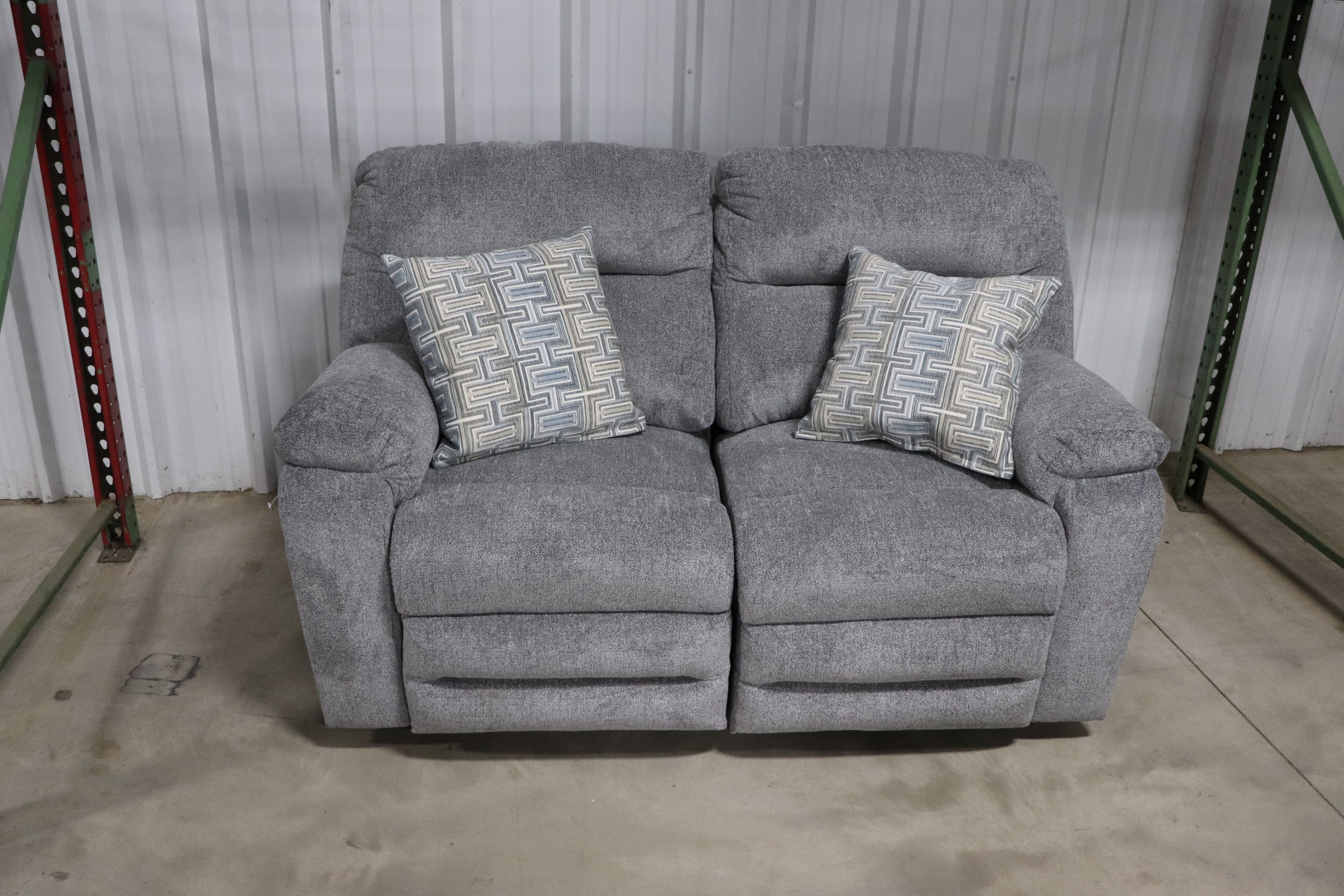 Parkway Zuir Gravel Power Rocking Reclining Loveseat Image
